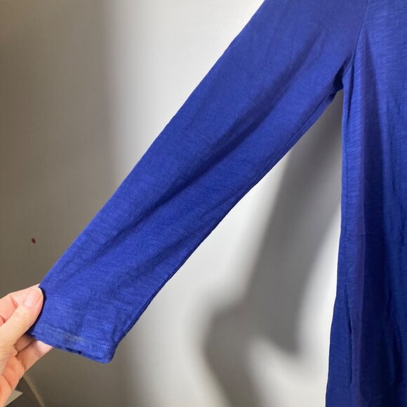 Womens Chicos The Ultimate Tee Open Front Cardigan Long Sleeve Blue M - Picture 3 of 8